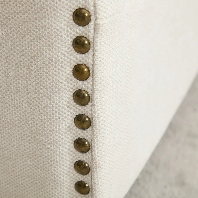 Cream White Modern 30.3 Accent Chair with USB