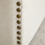 Cream White Modern 30.3 Accent Chair with USB