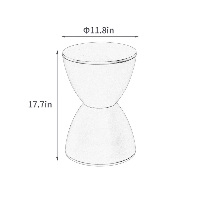 Contemporary Modern Accent Prince Stool Side Table End Table Storage Side Table