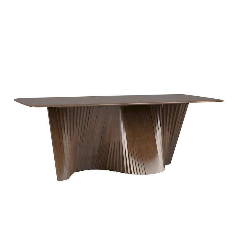 Norvik Wave Base Wood Dining Table