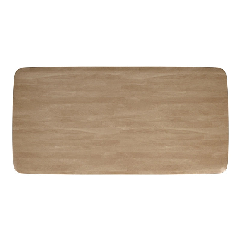 Norvik Wave Base Wood Dining Table