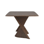 Norvik Wave Base Wood Dining Table