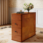 Vintage End Side Table with 2 Drawers, Bedside Nightstand