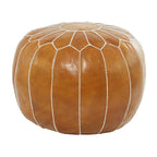 Leather Bohemian Pouf