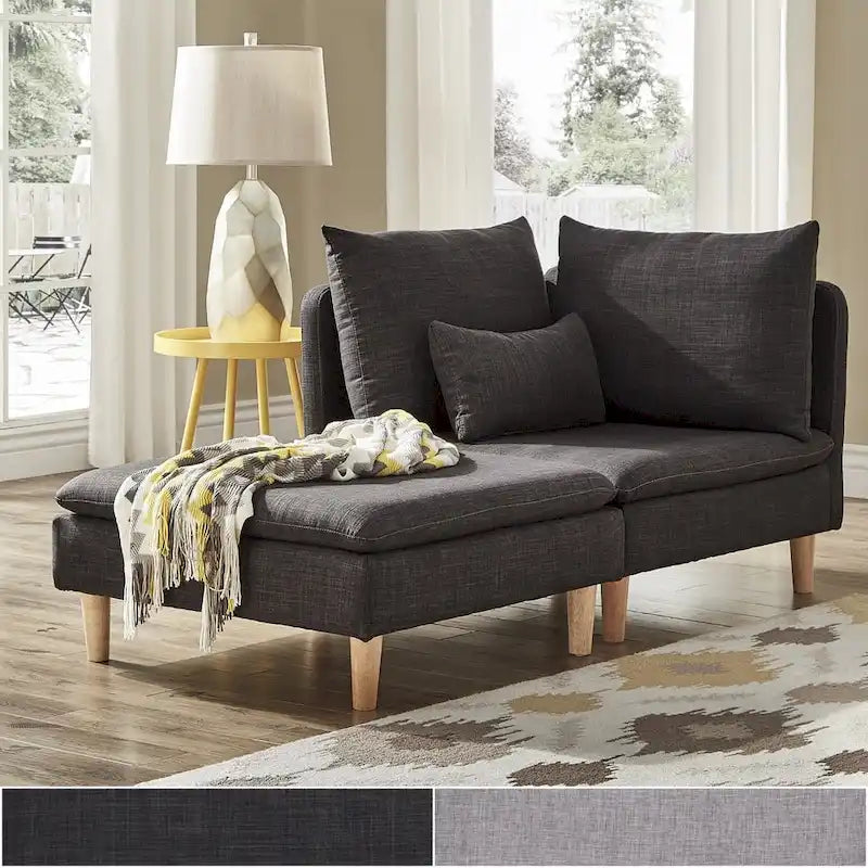 Malina Modular Mid-Century Corner Chair by iNSPIRE Q Modern