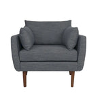 Gould Upholstered Club Chair with Accent Pillows