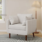Gould Upholstered Club Chair with Accent Pillows by Christopher Knight Home