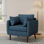 Gould Upholstered Club Chair with Accent Pillows