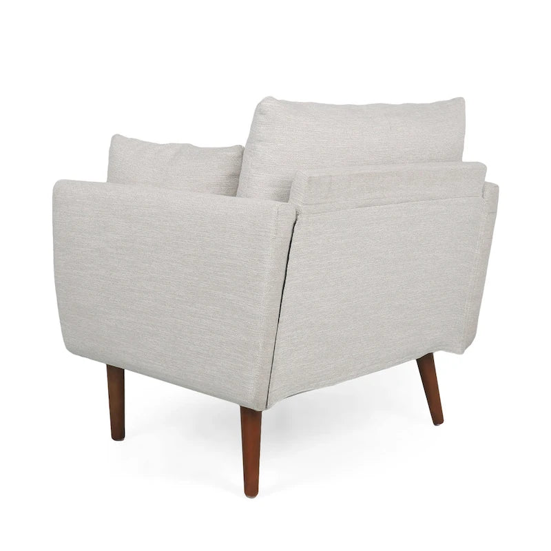 Gould Upholstered Club Chair with Accent Pillows