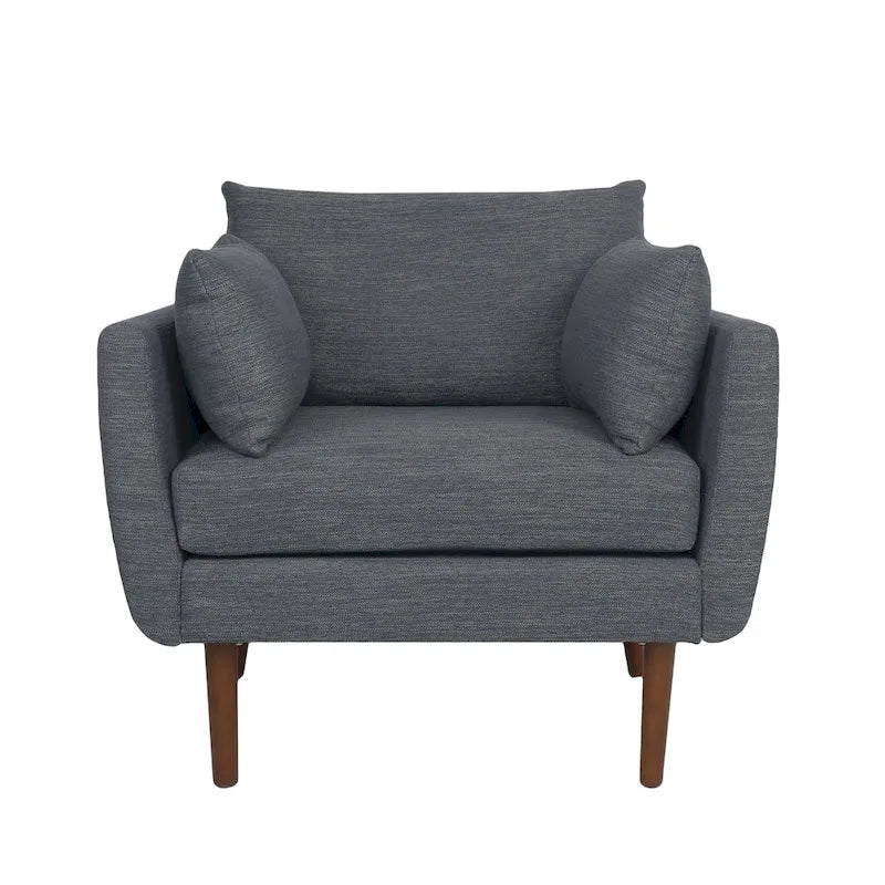 Gould Upholstered Club Chair with Accent Pillows