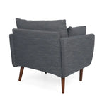Gould Upholstered Club Chair with Accent Pillows