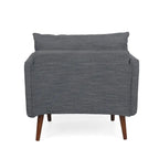 Gould Upholstered Club Chair with Accent Pillows
