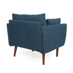 Gould Upholstered Club Chair with Accent Pillows