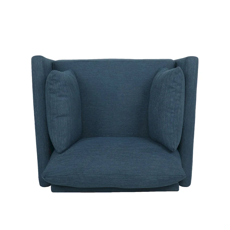 Gould Upholstered Club Chair with Accent Pillows