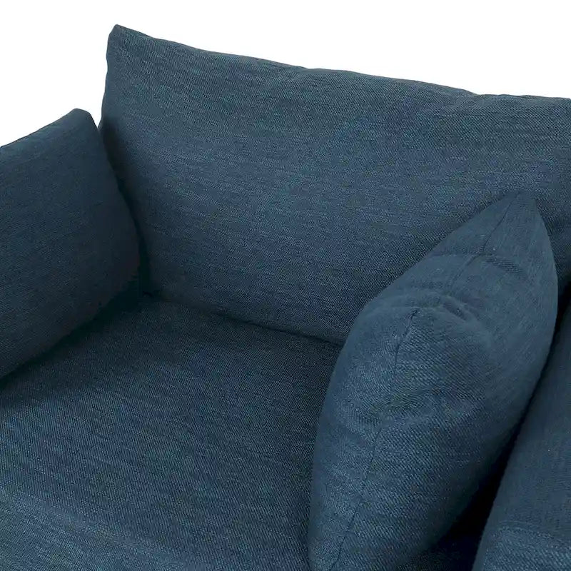 Gould Upholstered Club Chair with Accent Pillows