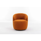 Teddy Fabric Swivel Accent Armchair Barrel Chair