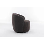 Teddy Fabric Swivel Accent Armchair Barrel Chair