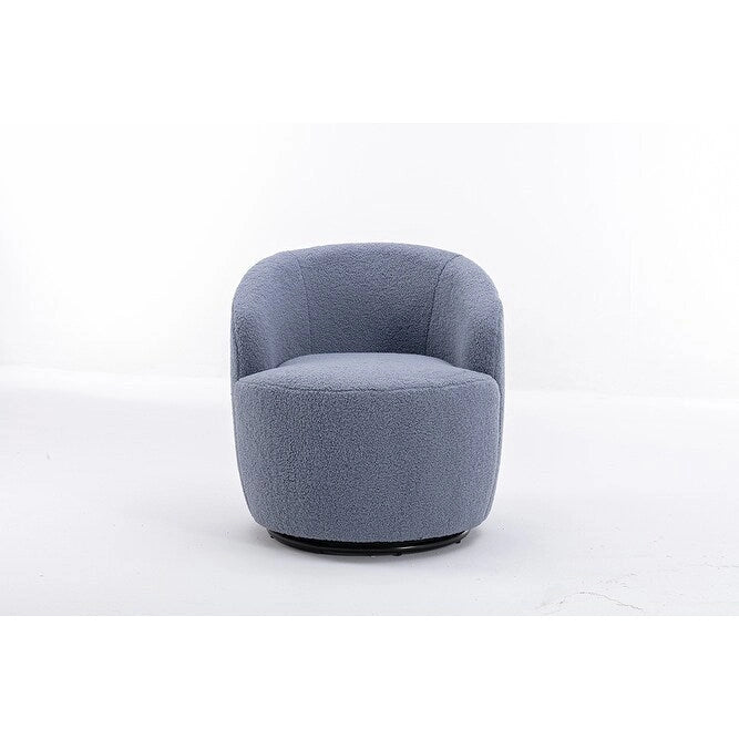 Teddy Fabric Swivel Accent Armchair Barrel Chair