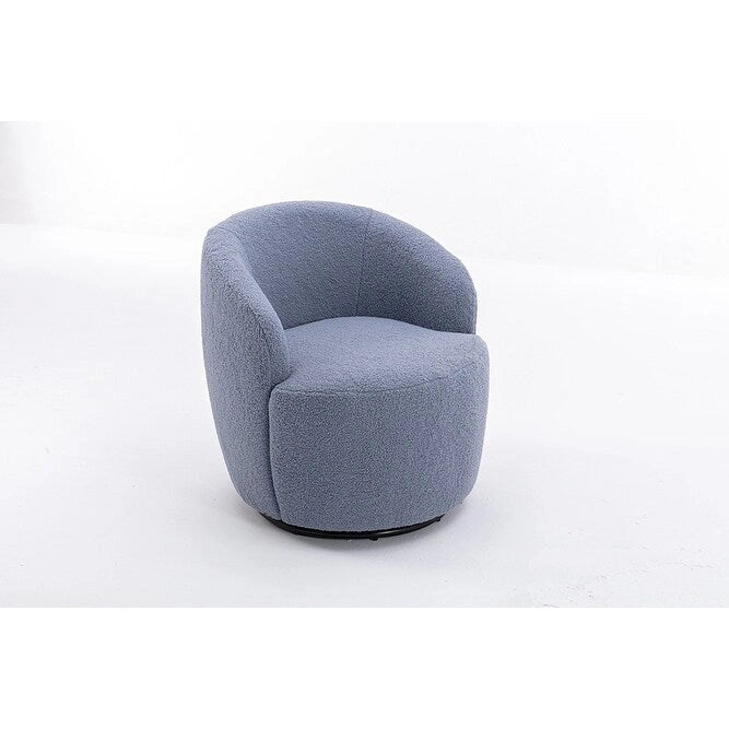 Teddy Fabric Swivel Accent Armchair Barrel Chair