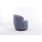 Teddy Fabric Swivel Accent Armchair Barrel Chair