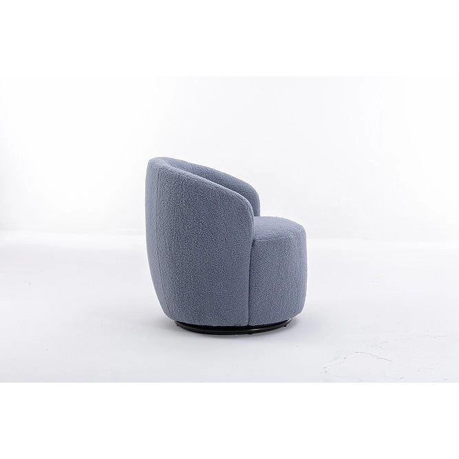 Teddy Fabric Swivel Accent Armchair Barrel Chair