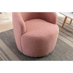 Teddy Fabric Swivel Accent Armchair Barrel Chair