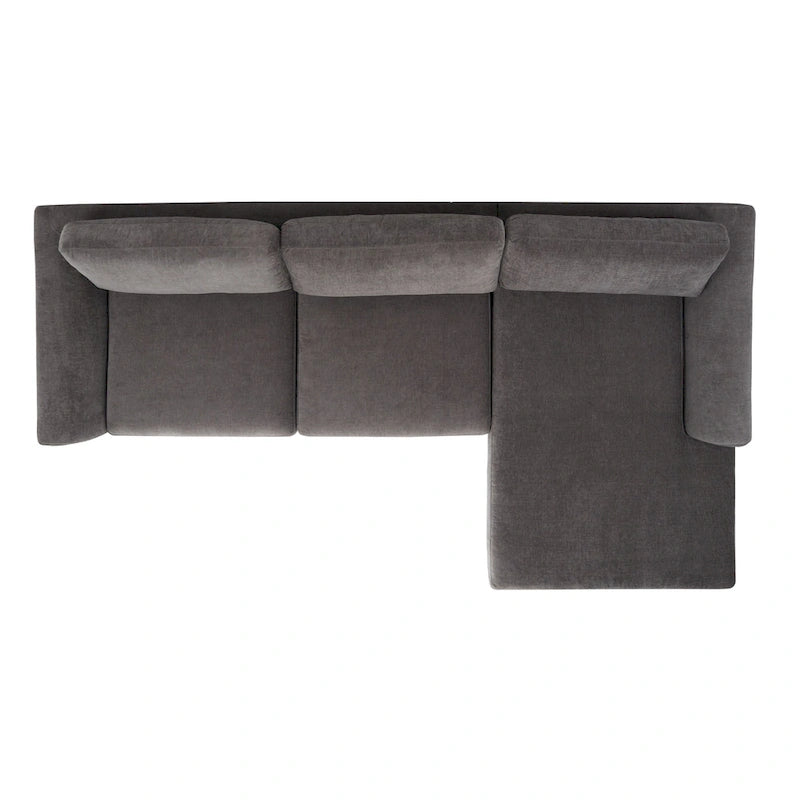 Couture Nicholsen Anthracite Grey Velvet Sofa