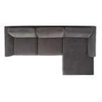Couture Nicholsen Anthracite Grey Velvet Sofa