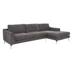 Couture Nicholsen Anthracite Grey Velvet Sofa