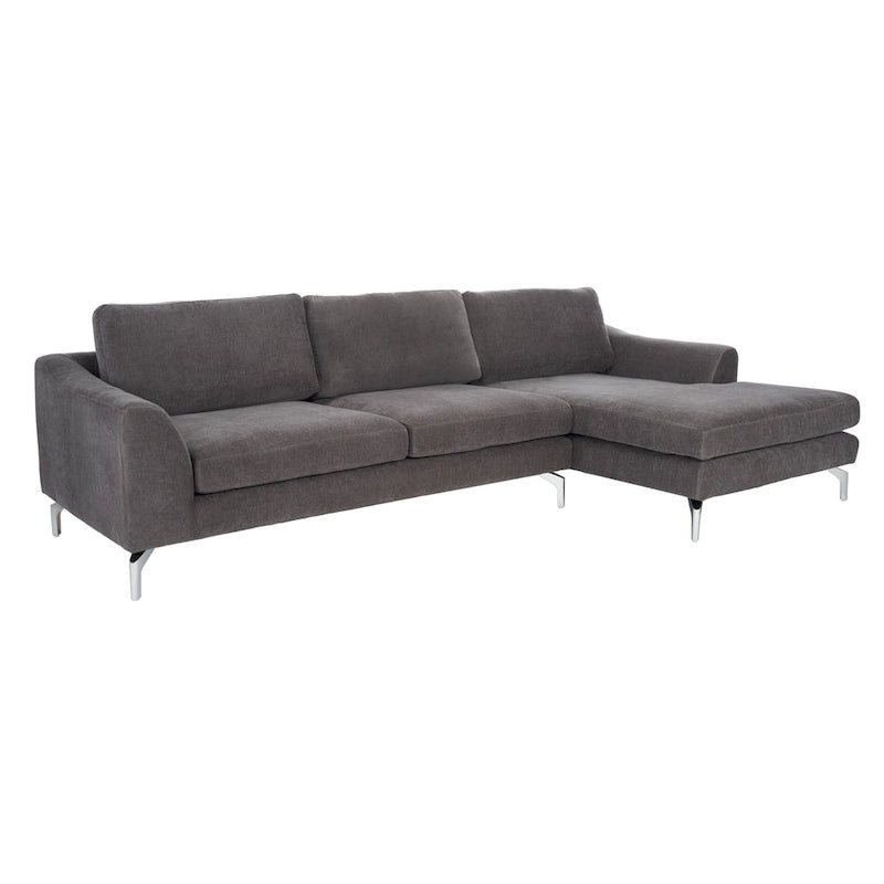 Couture Nicholsen Anthracite Grey Velvet Sofa