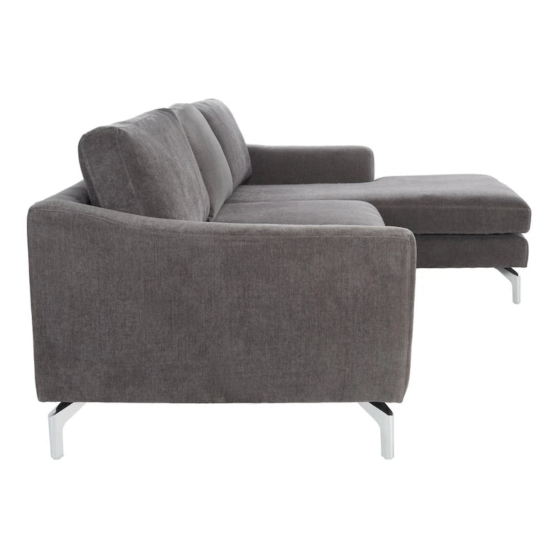 Couture Nicholsen Anthracite Grey Velvet Sofa
