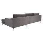Couture Nicholsen Anthracite Grey Velvet Sofa