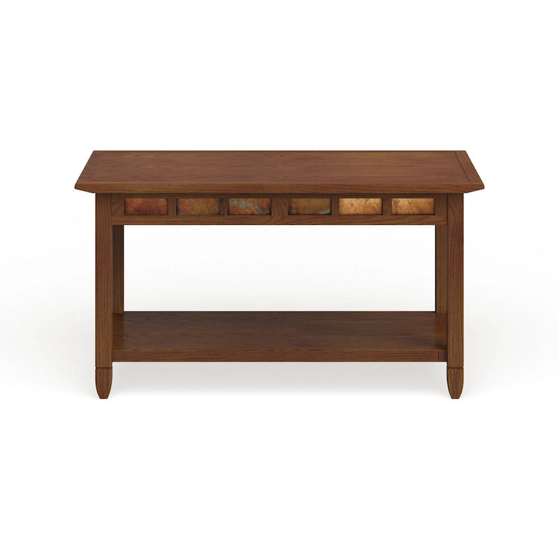 Rustic Slate One Shelf Coffee Table