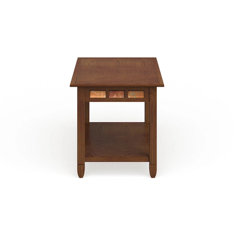 Rustic Slate One Shelf Coffee Table