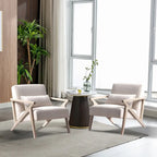 Accent Armchair Solid Hardwood Upholstered