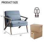 Accent Armchair Solid Hardwood Upholstered