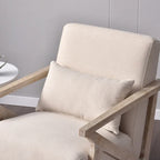 Accent Armchair Solid Hardwood Upholstered