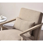 Accent Armchair Solid Hardwood Upholstered