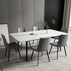 70.8 Rectangle Dining Table with Stone Top