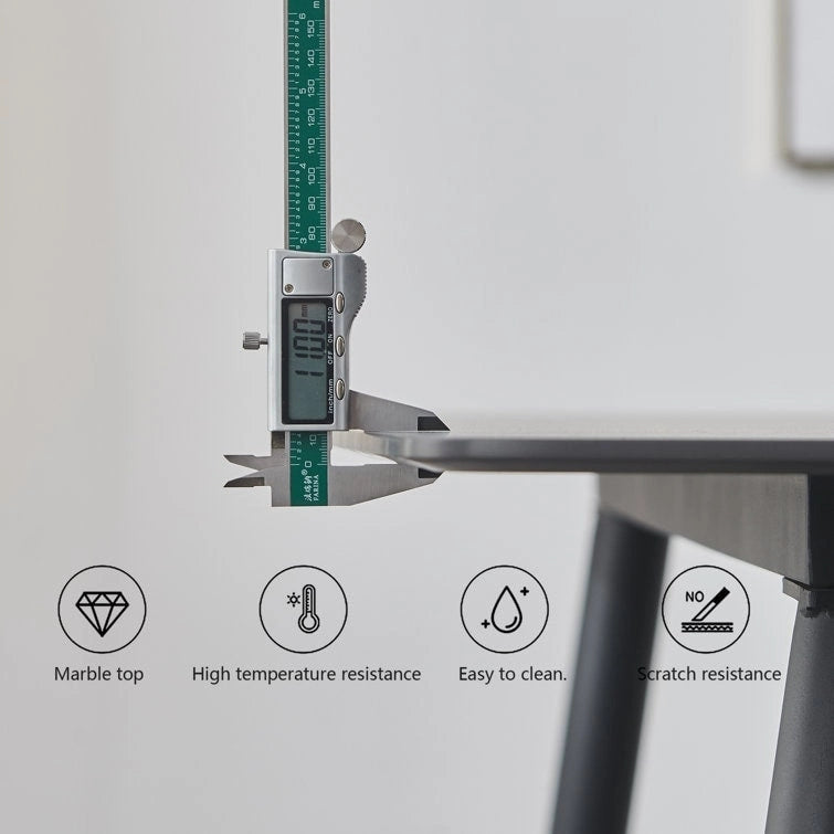 70.8 Rectangle Dining Table with Stone Top