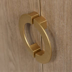 Augusta Credenza - Four Door Three Drawer Unit - Weathered Oak Finish