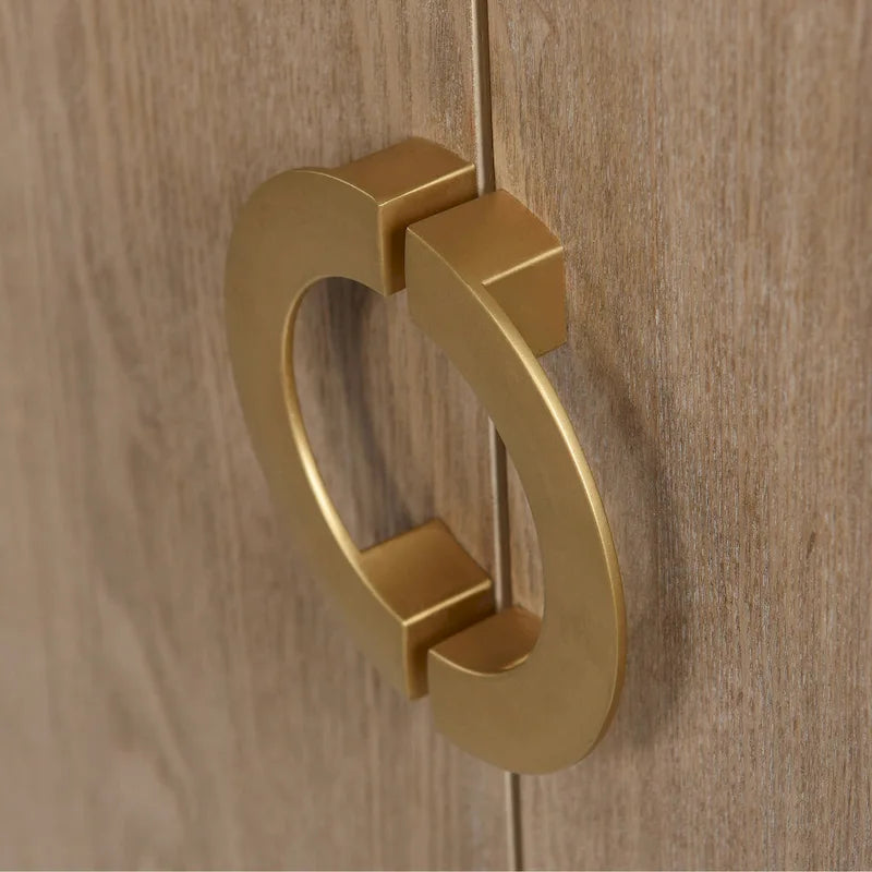 Augusta Credenza - Four Door Three Drawer Unit - Weathered Oak Finish