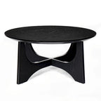 36 Round Wooden Coffee Table for Living Room