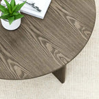 36 Round Wooden Coffee Table for Living Room