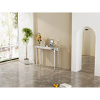 Mirrored Console Table, Silver Entryway Table - 47.2x12.6x31.5 inch