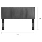 Eloise Channel Tufted Performance Velvet Full/Queen Headboard