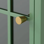 Nightstand with Storage Cabinet & Solid Wood Tabletop, 1PC/ 2PCS