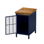 Nightstand with Storage Cabinet & Solid Wood Tabletop, 1PC/ 2PCS