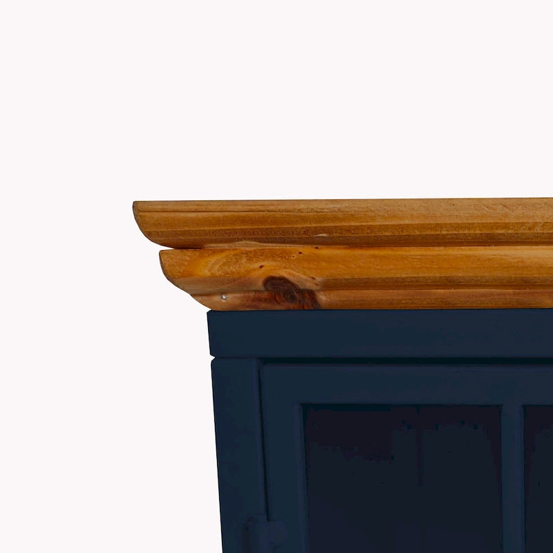 Nightstand with Storage Cabinet & Solid Wood Tabletop, 1PC/ 2PCS