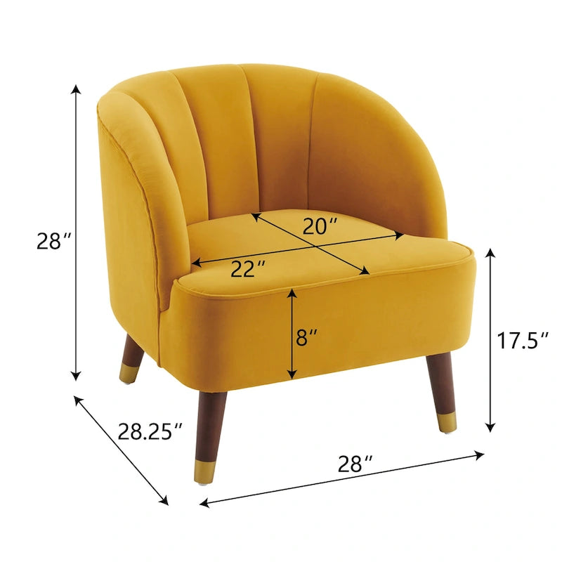 Mokena Modern Upholstery Club Chair
